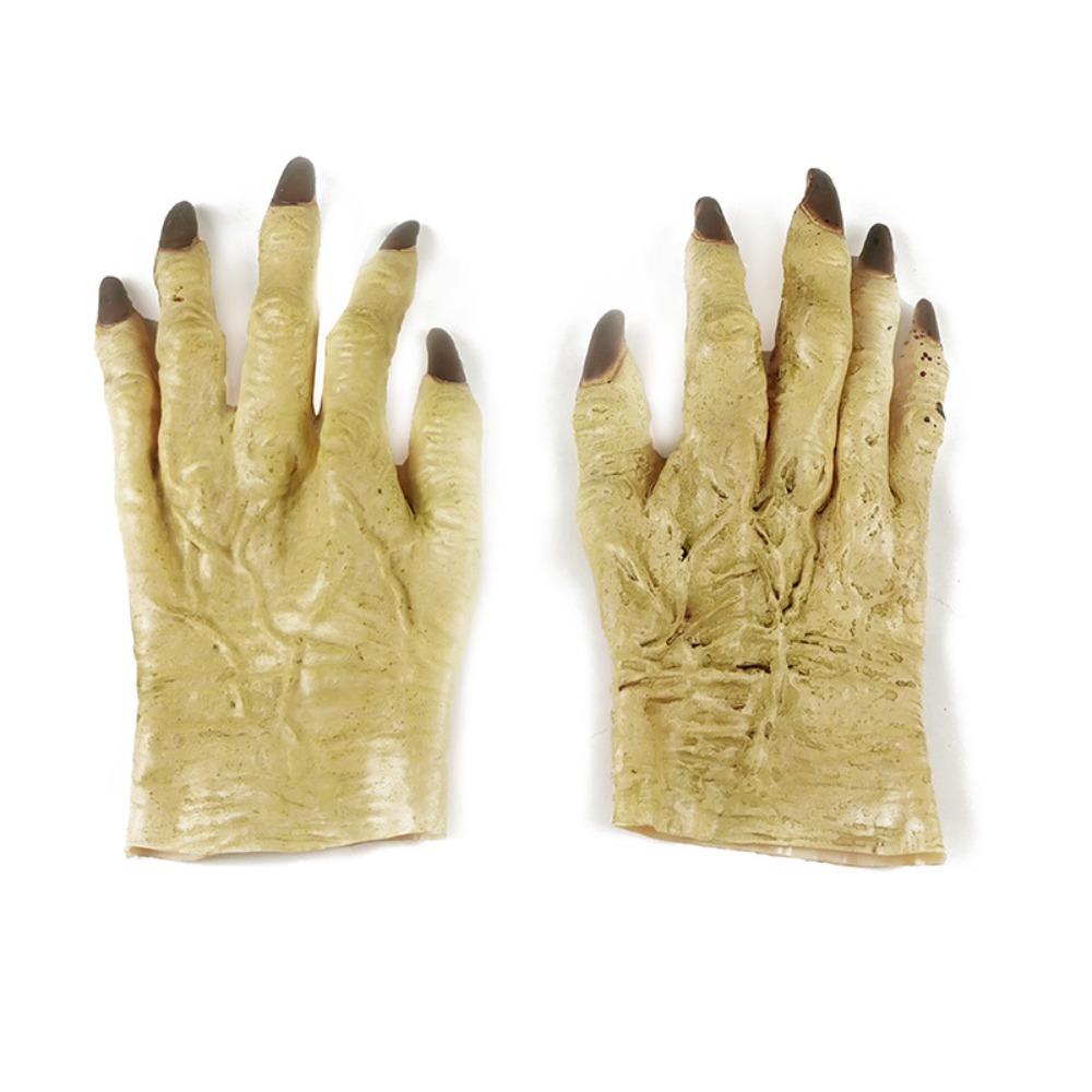 Simulated Werewolf Vinyl Gloves Werewolf Makeup Party Props Prank Halloween Cosplay Gloves  Party
