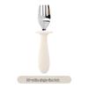 304 Stainless Steel Baby Feeding Set: Long-Handled Silicone Fork & Spoon