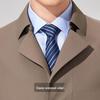 Antonio Men's Silk Blend Mid-Length Trench Coat