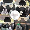 Headrest Hooks, Car Seat Hooks, Plastic, Load Capacity 22.0 Lbs (10 Kg), Cute Ribbon,