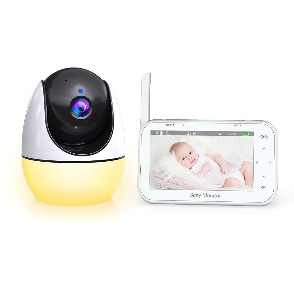 PSABM200S 1080P Радионяня Монитор температуры Micro SD (4-32ГБ) опция Удаленная камера VOX 4,3-дюймовая IPS ИК ночное видение Камера