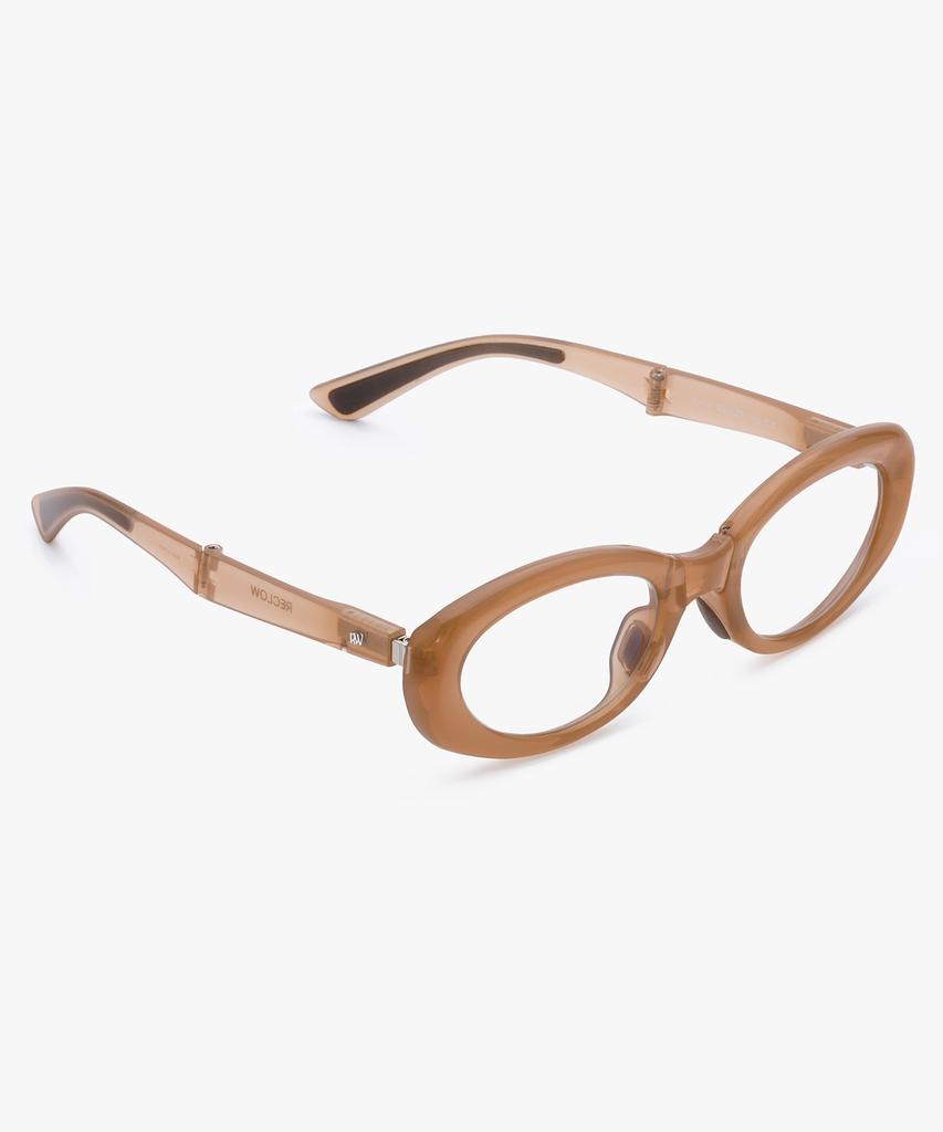 Likkeullou Rc Nirnir Folder Blue Light Glasses Brown