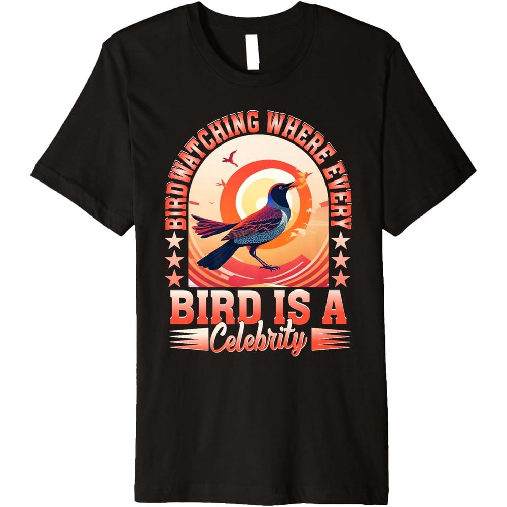 Birdwatching Where Ever Bird Is A Celebrity, Bird Lovers Premium T-Shirt XXL чёрный