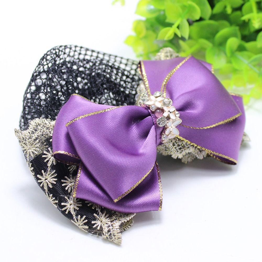 Nurse  For Girls Female Hairgrips Cover Net Women Spring Clip Korean Bun Snood Ponytail Clip