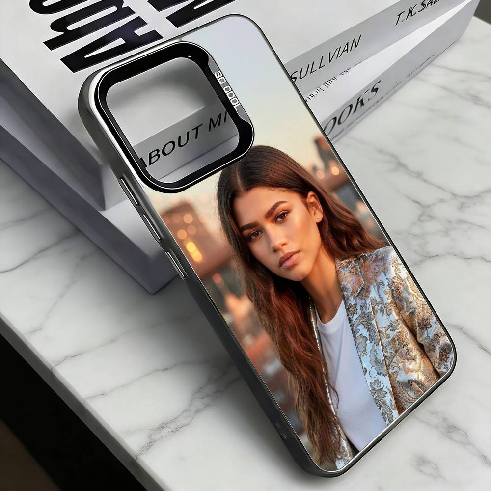 

Z-Zendaya Phone Case For iPhone 17,16,15,14,13,12,11 Plus,Pro Max,XS,Colorful Silver Phone case Funda Cover iPhone17promax