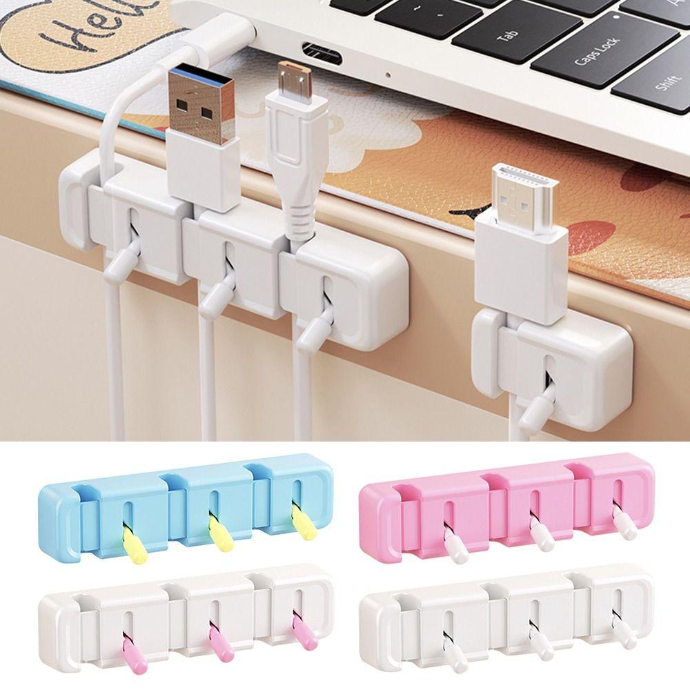 Portable Cable Organizer Wall-mounted Plug Holders New Charging Cable Storage Hook