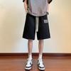 Retro Shorts for Men's Hong Kong Style 5-point Pants Casual and Versatile Loose Medium Pants