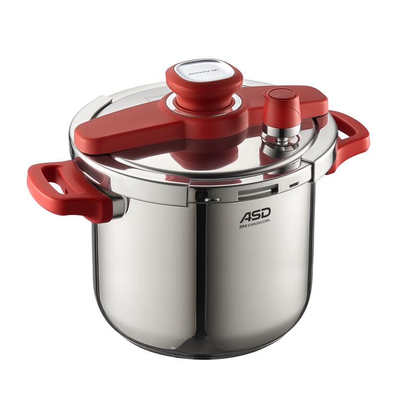 ASD 304 Stainless Steel One-Hand Opening Pressure Cooker