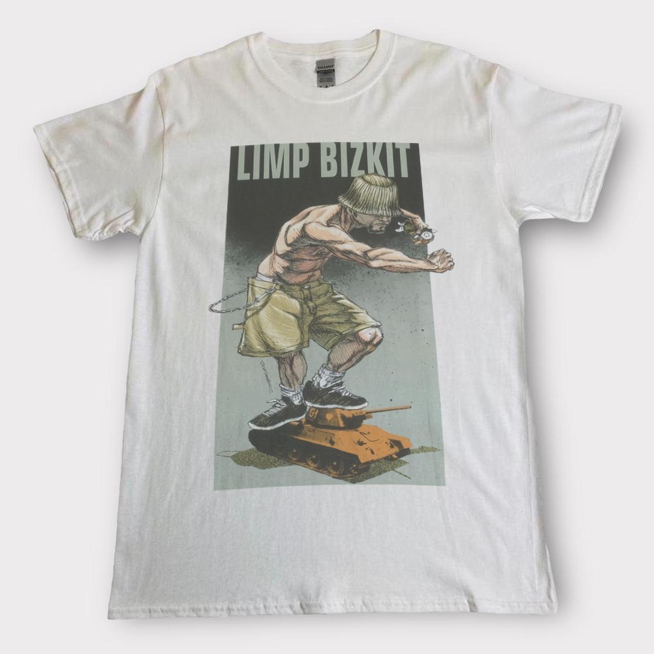 Limp Bizkit Band Tshirt Limp Bizkit White Unisex Heaven Cotton Tshirt KH7620 L