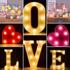 Light Birthday Happy Led Digital Color Lights Emitting Romantic Scene Decorative