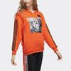 Adidas Neo W Wzry Hdy Bluza z kapturem sportowa casual damska Bluzy Pomarańczowy Żółty GD2188