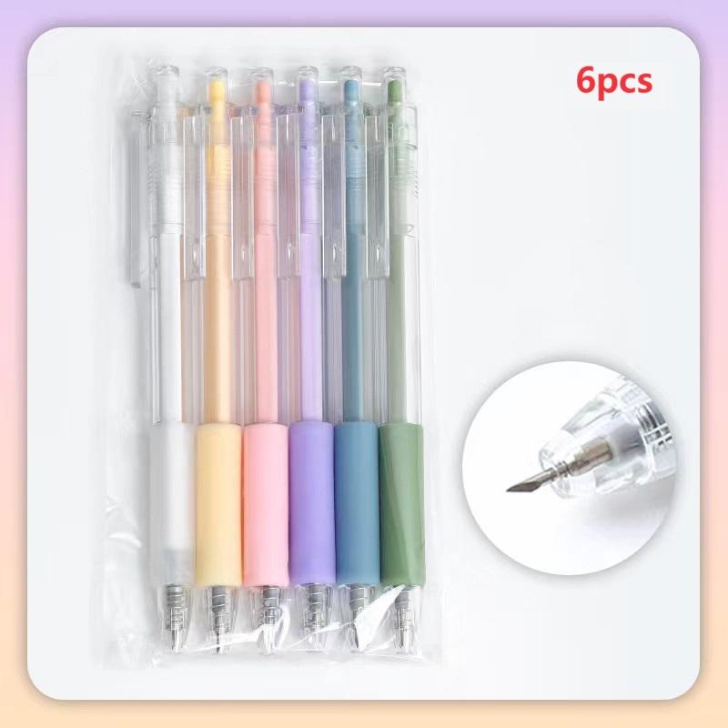 6pcs Kawaii Art Utility Knife Pen Paper Cutting Carving Tools DIY Craft Supplies