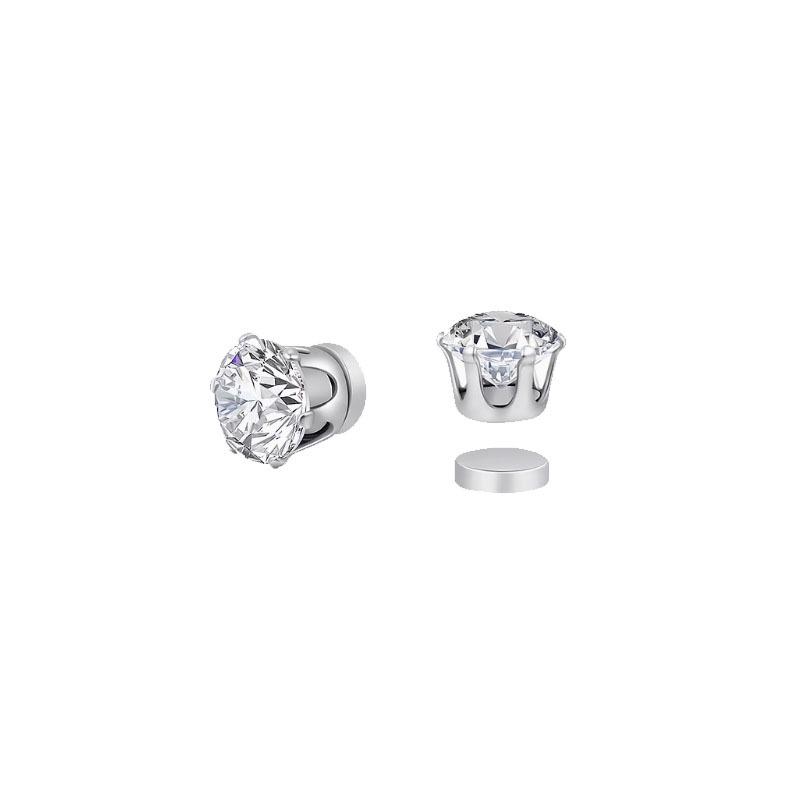 Super Shiny Magnetic Ear Studs: No-Pierce Clip-On Earrings for Women & Men.