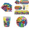 Celebrate With Rainbow Friends Theme Party Supplies For Boys And Girls