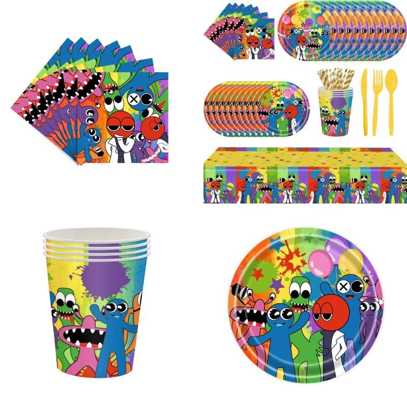 Celebrate With Rainbow Friends Theme Party Supplies For Boys And Girls