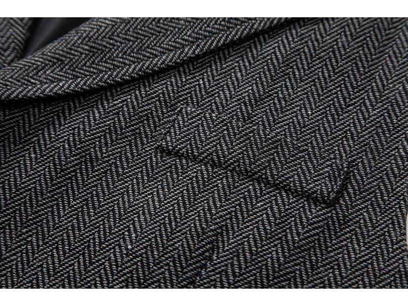 2024 Spring Retro European Men's Casual Lapel Chain Vest