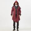 Medieval Retro Unisex Spliced Hooded Jacket For Stage Performances Halloween And