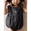 Little Alice Children's Cotton and Linen Romper, Sleeveless Jumpsuit for Infants and Toddlers, Purely Hand-Embroidered Baby Romper