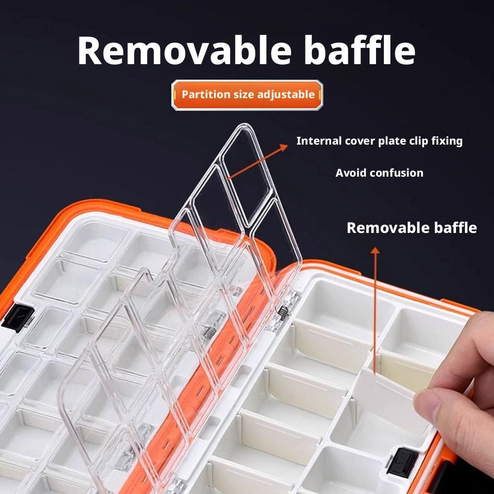 Wasserdichte Angelgerät-Box Angelwerkzeug-Zubehör Aufbewahrungsbox Multifunktionale Angelhaken Angelgerät Kunstköder Köderbox