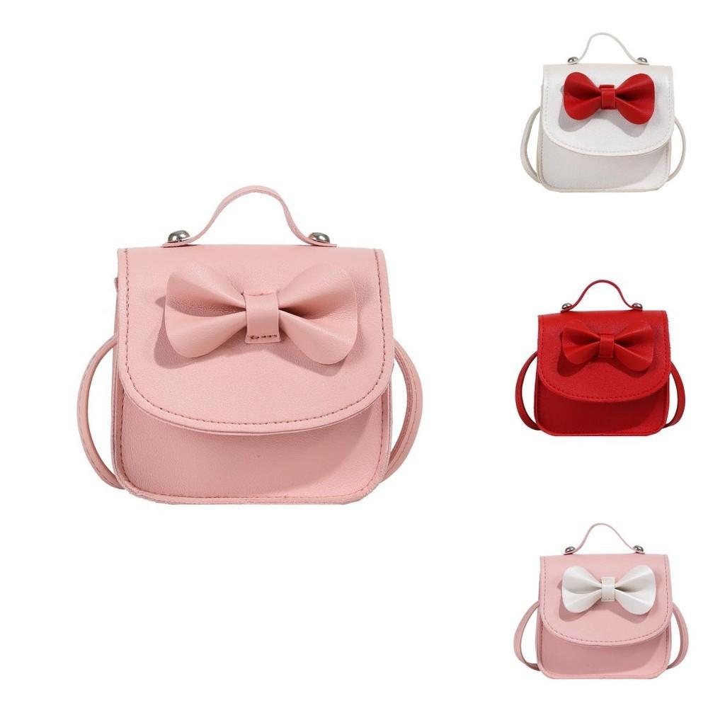 Bolsa de Ombro Infantil Estilosa Com Design de Laço Fofo Perfeita Para Uso Diário de Meninas e Meninos