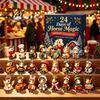 Christmas Collection Gifts 2026 Advent Calendar, 24-Day Acrylic 2D Ornament Set with Tree Hanging Ornaments Animal Figures, Decor, Holiday Gift