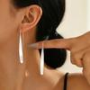Gold Plated Twisted Leaf Hoop Earrings, Modern Abstract Sculptural Drop Hoops for Women