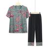 Elderly Women's Summer Loose Two-Piece Set