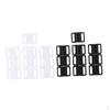 20 Pairs Plastic Bikini Clips Snap Hooks Bra Strap Swimwear Clasp Supplies 14mm