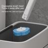 Disposable Toilet Brush Set Portable for Travel, Hotels, and Public Restrooms with Refill Sponge Heads