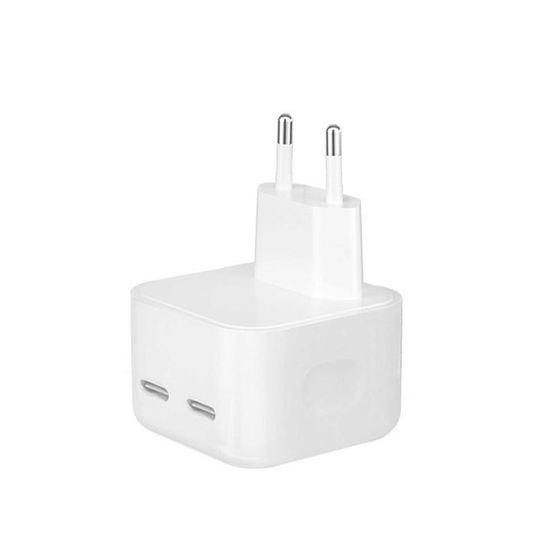 Usb Type C Charger 50W Dual Pd Portable Usb C Charger Support Type C Pd Fast Charging For Iphone 15 14 13 12 Pro Max 11 X Tablet