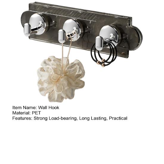 Self-Adhesive Wall Bathroom Hook Strong Load-bearing Hanger Organizer Hook