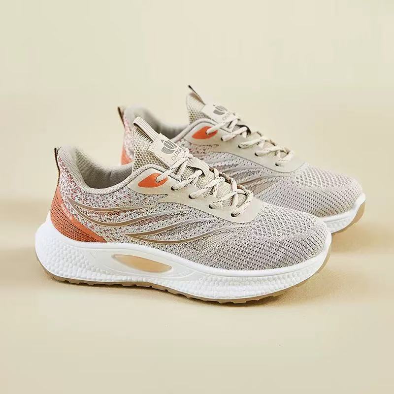 Spring and summer new breathable fly-woven women's shoes ins student running sports shoes women's casual shoes