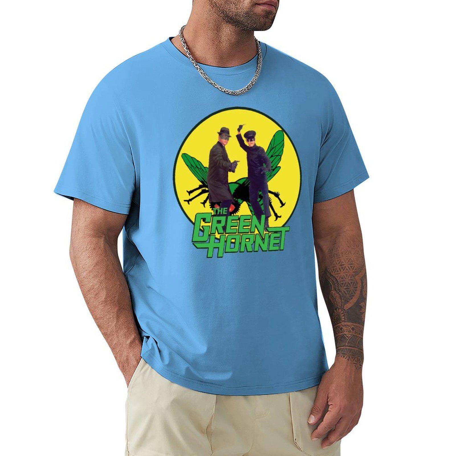 Funny Green Hornet T-Shirt anime t shirts oversizeds heavyweight t shirts for men S