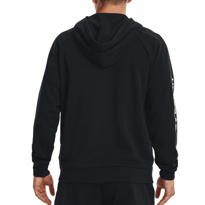 Under Armour Rival Printed Zip-Up Hoodie Men Hoodies Black 1370344-001