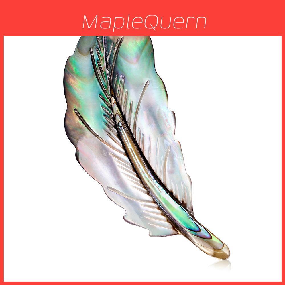 Shell Abalone Brooch For Women Handmade Geometric Style Jewelry Gift