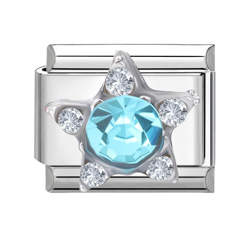 Shiny Zircon Bow Knot Cherry Heart Butterfly Pendant Italian Charm Links Fit 9mm Stainless Steel Bracelet Women DIY Making Gift