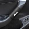 2Pcs Leather Car Door Armrest Cover Roof Handle Covering For Jeep Grand Cherokee Wrangler JK Gladiator Compass Renegade Wagoneer AJR1