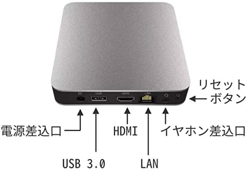 GMJ Desktop Mini PC with WPS Office and Windows 10 Celeron N3350 4GB 64GB USB and Quiet Operation Ultra-Lightweight, Space-Saving Pro, Processor,
