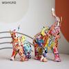 1PC Resin Mother Elephant Ornament living room office bedroom Home furnishing Housewarming gift Elephant design Sculpture Crafts