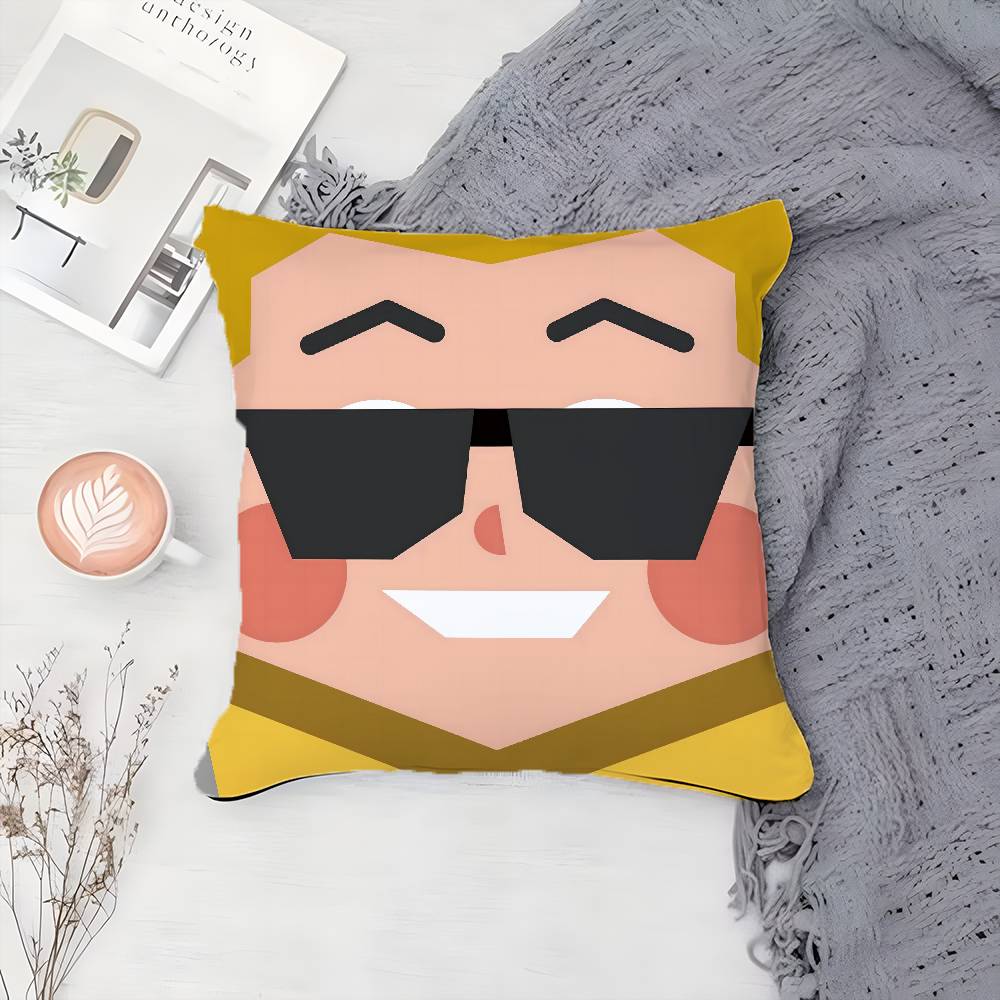 Cute Funny Abstract Character Avatar Pillow Case Printing Pillowcase Living Room Sofa Cushion Cover Bedroom Room Decor