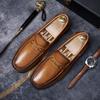 Moda Nuova Moda Designer Uomo Punta Fibbia Nera Metallica Scarpe Basse Oxford Scarpe Casual Abito da Sposa Festa di Maturità Zapatos Hombre