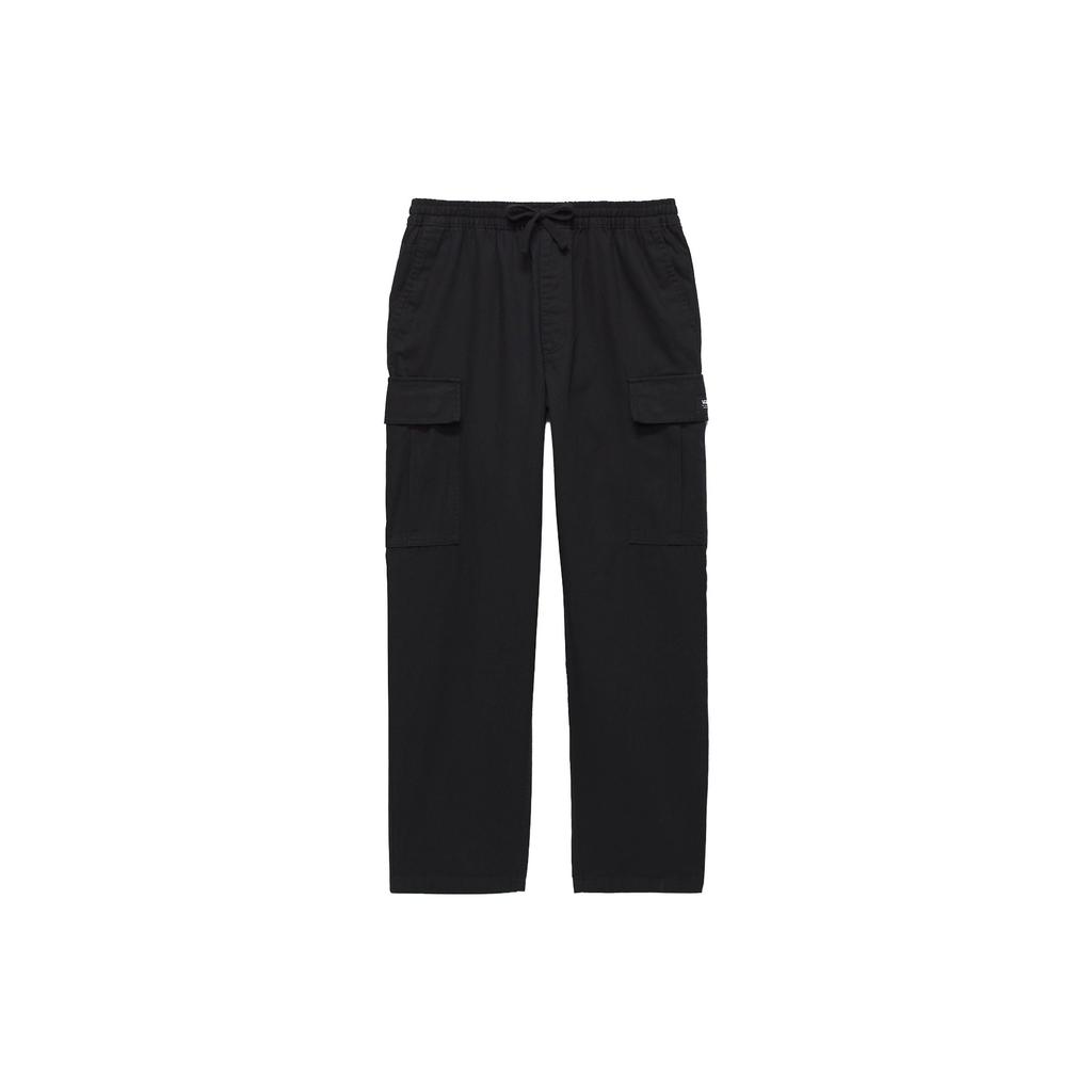 Vans Solid Color Loose Straight Leg Cargo Pants Unisex Pants Black VN0005Z1BLK