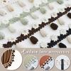 1m Wooden Beads Flower Stitching Lace Tassel Lace Trim Garment Curtain DIY Sewing Crafts DIY Decor Material Lace Accessories