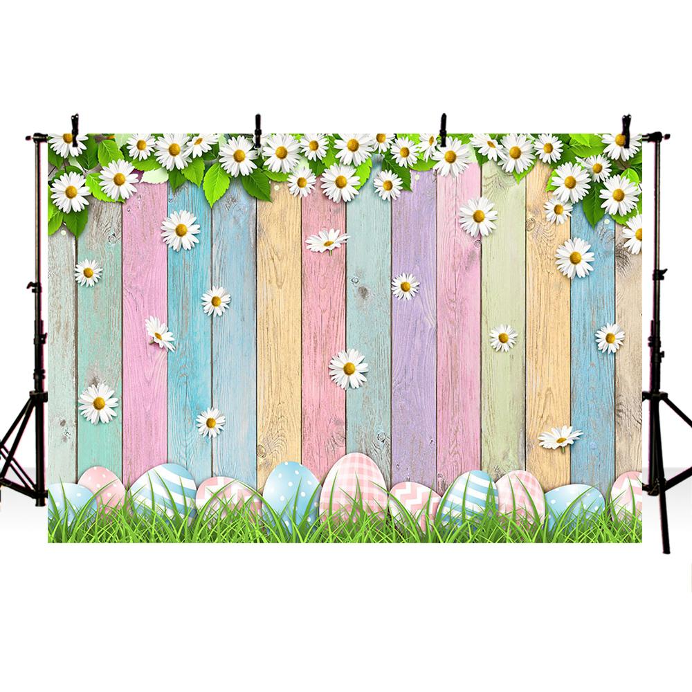 Spring scenery Easter egg colorful floor backdrop for photography flower background for phtoo booth studio vinyl floor photocall
