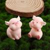 Naughty Home Ornament Toy Resin Craft Dollhouse Accessory Micro Landscape Decoration Pig Miniature