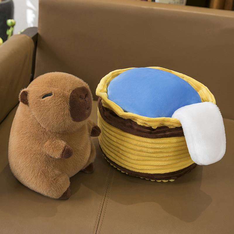 Shower Capybara Water Animal Plush Toy Stuffed Doll For Kids Gift Decor