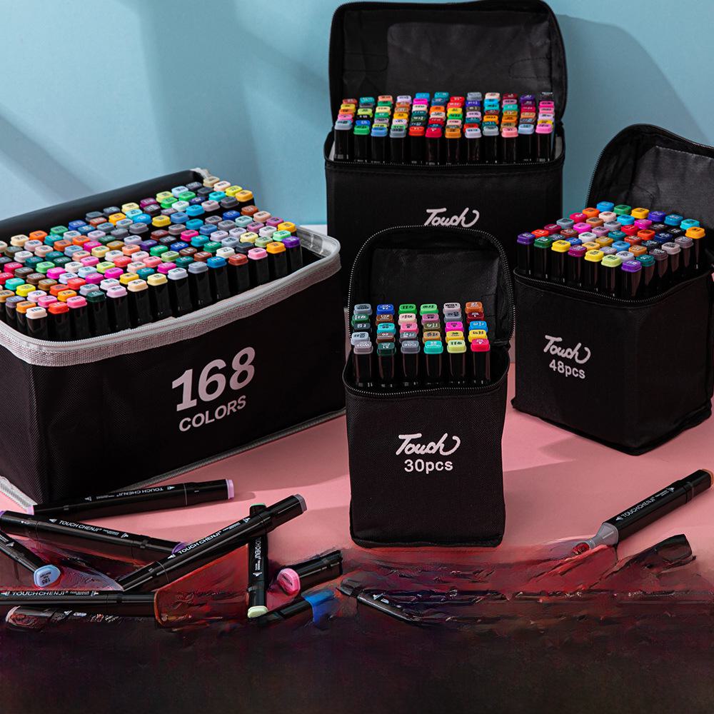 

«Набор двухсторонних акварельных кистей для детей и студентов, 168 цветов с легкой маслянистой текстурой, бесплатная доставка» 12 color разноцветный