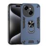 KEYSION Shockproof Case for TECNO Spark Go 1 Go 2025 Silicone+PC Camera Protection Ring Stand Phone Back Cover for Tecno Pop9 4G