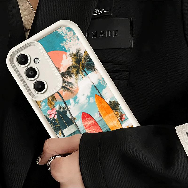 Surfboard Surfing Surf Summer Soft Phone Case for Samsung Galaxy A17 A16 A26 A36 A56 A15 A25 A35 A55 A14 A24 A34 A54 A13 A23 A33