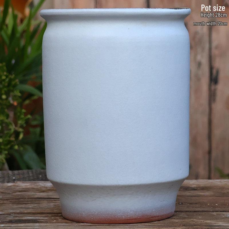 Large Wintergreen Bougainvillea Ceramic Flower Pot - Breathable, Tall Succulent & Tree Ceramic Jar